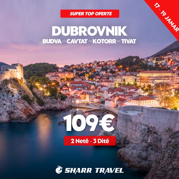 Dubrovnik  –  Budva - Kotor - Tivat